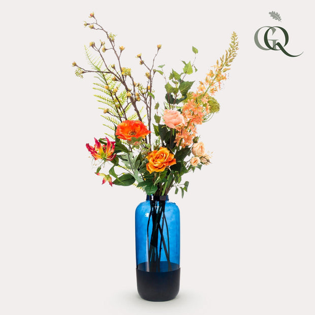 Kunstbloemen - Bouquet XL Happy Orange - 109 cm