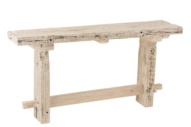 Console Brut Gerecycled Hout White Wash - Florismoo