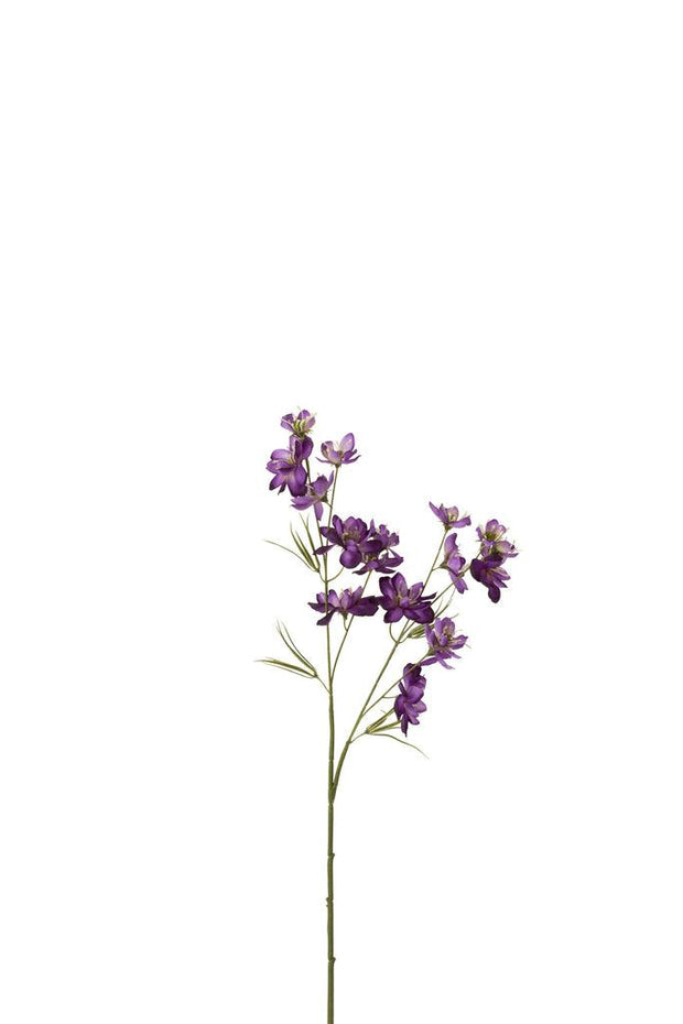 Delphinium bloem 2 delig plastic donker paars - Florismoo