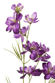 Delphinium bloem 2 delig plastic donker paars - Florismoo