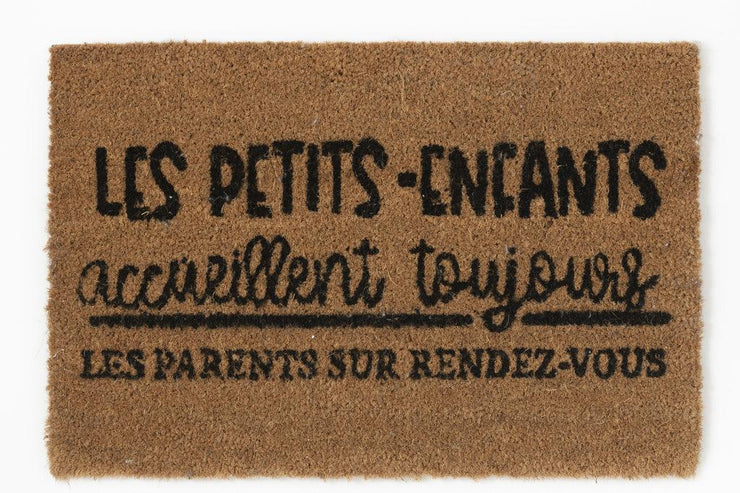 Deurmat Petits-Enfants Kokos Naturel Zwart - Florismoo Essentials & Mobility