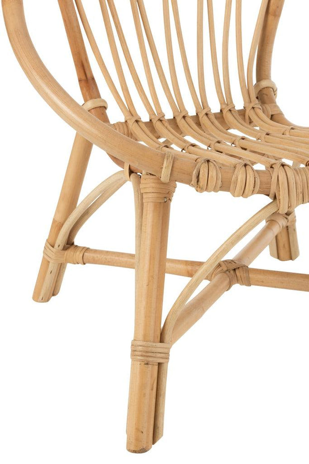 Kinderstoel Ellen Rond Rotan Natuurlijk - Florismoo Essentials & Mobility