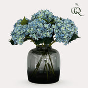 Kunstbloemen Solo - x 8 - 52 cm - Hydrangea Flower - Blue
