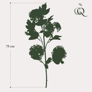 Kunstbloemen Solo - x 4 - 75cm - Viburnum Opulus Branches - Crème