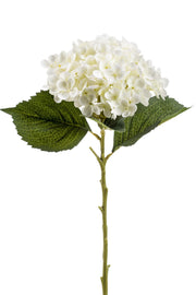 Kunstbloemen Solo - x 8 - 52 cm - Hydrangea Flower - White